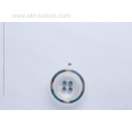 Transparent buttons with four holes